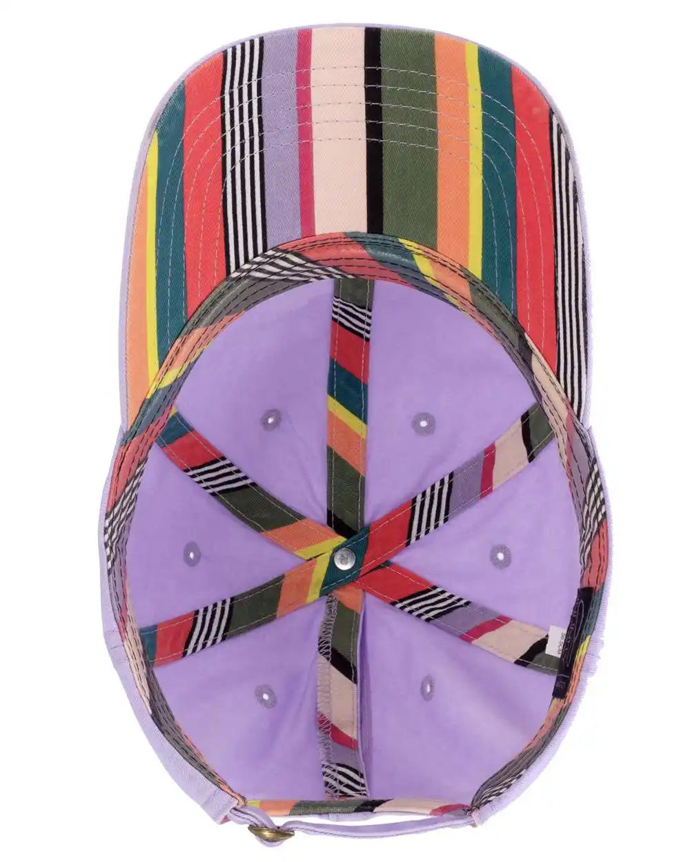 Infinity Her Cassie Women’s Pigment-dyed with Fashion Undervisor Cap - Lavender Stripes - Lavender/ / Adjustable