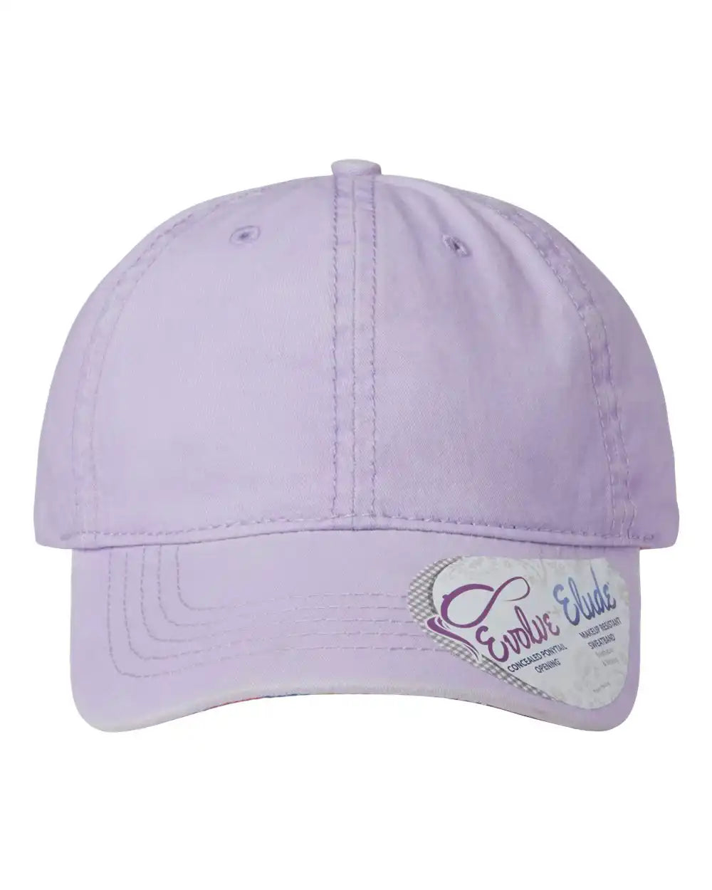 Infinity Her Cassie Women’s Pigment-dyed with Fashion Undervisor Cap - Lavender Stripes - Lavender/ / Adjustable