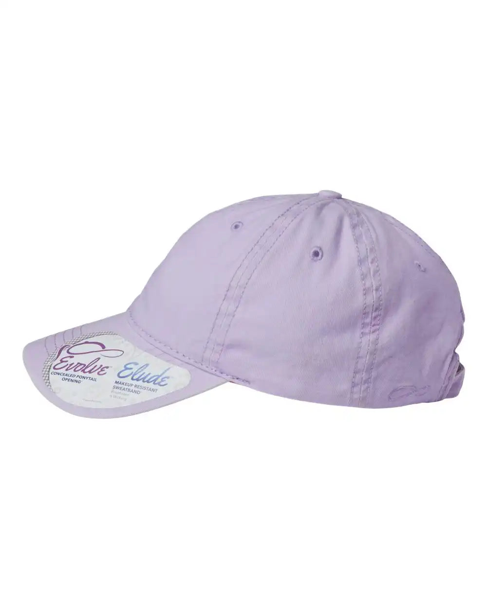Infinity Her Cassie Women’s Pigment-dyed with Fashion Undervisor Cap - Lavender Stripes - Lavender/ / Adjustable