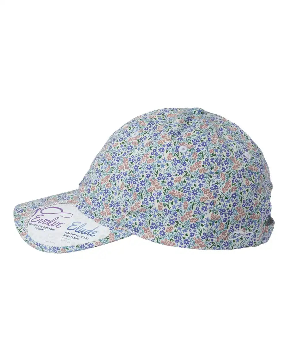 Infinity Her Hattie Women’s Garment-washed Fashion Print Cap - Light Pink Floral - Pink/ / Adjustable