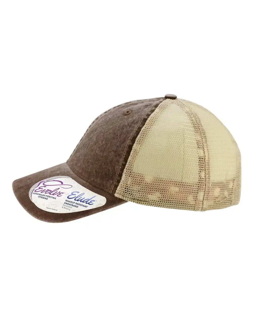 Infinity Her Tess Women’s Washed Mesh-back Cap - Chocolate Fawn Khaki - Chocolate/ Fawn/ / Adjustable