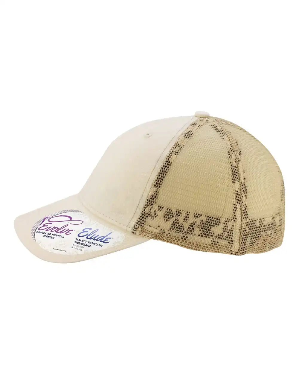 Infinity Her Tess Women’s Washed Mesh-back Cap - Vanilla Longhorn Khaki - Vanilla/ Longhorn/ / Adjustable