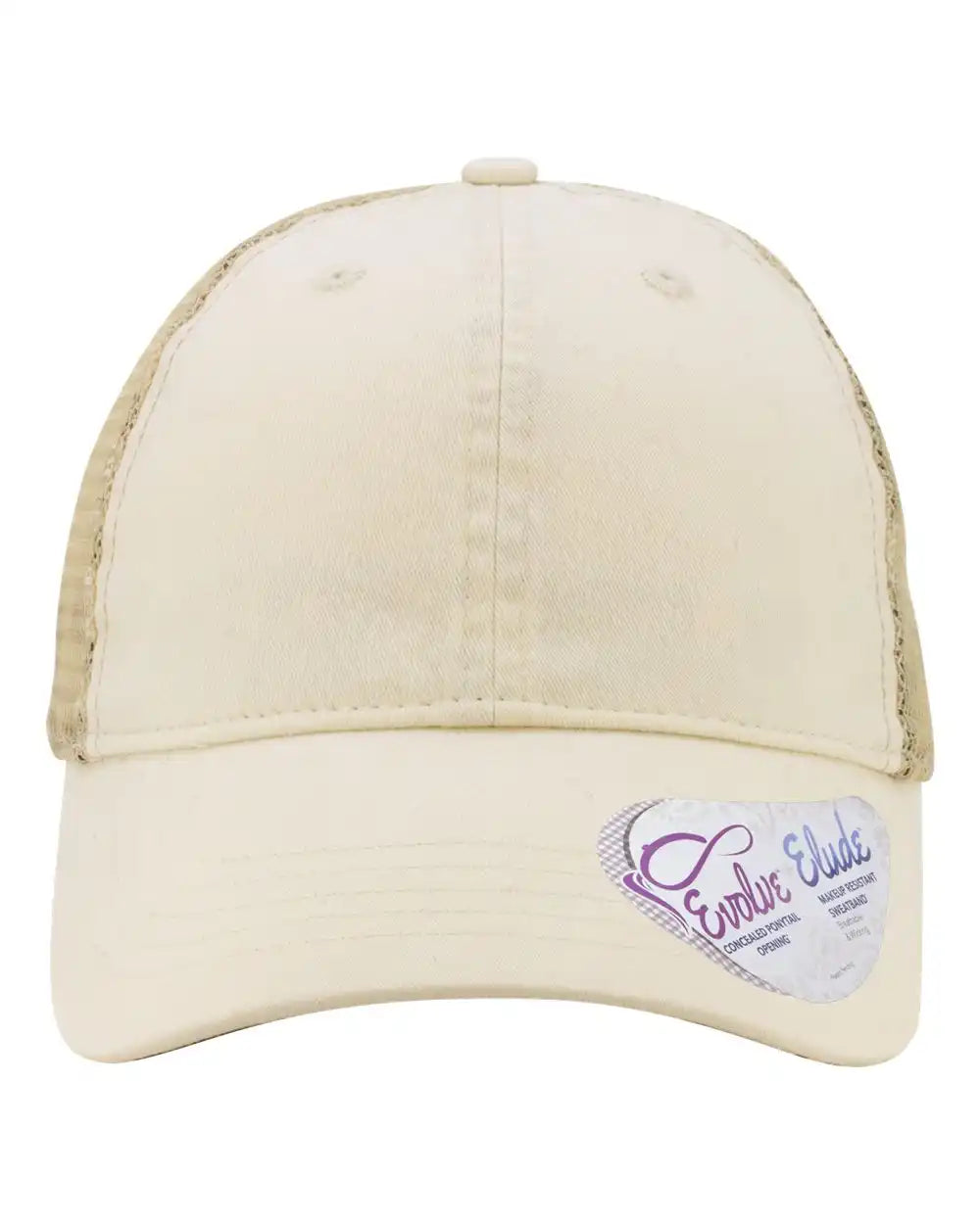 Infinity Her Tess Women’s Washed Mesh-back Cap - Vanilla Longhorn Khaki - Vanilla/ Longhorn/ / Adjustable