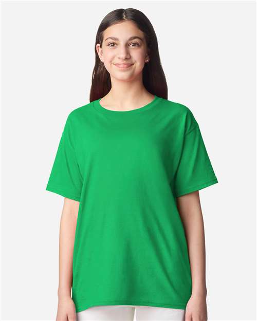 Irish Green Light Cotton Youth T-Shirt - 3000B