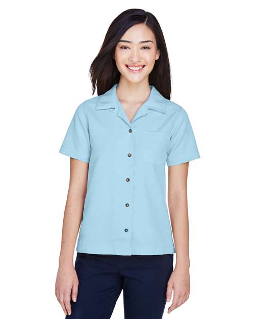 Island Blue Women's Cabana Breeze Camp Shirt - 8981