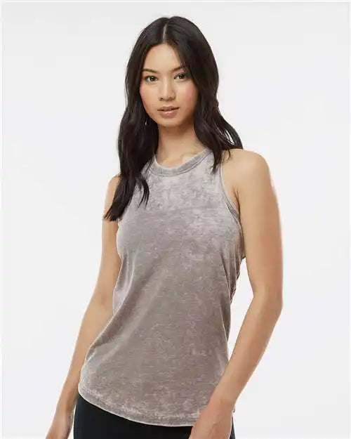 J. America 8117j Women’s Zen Jersey Tank Top - 8117 - Cement