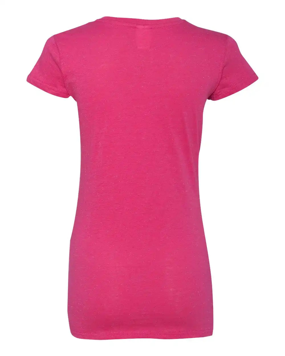 J. America 8138 Women’s Glitter T-shirt - Wildberry Silver