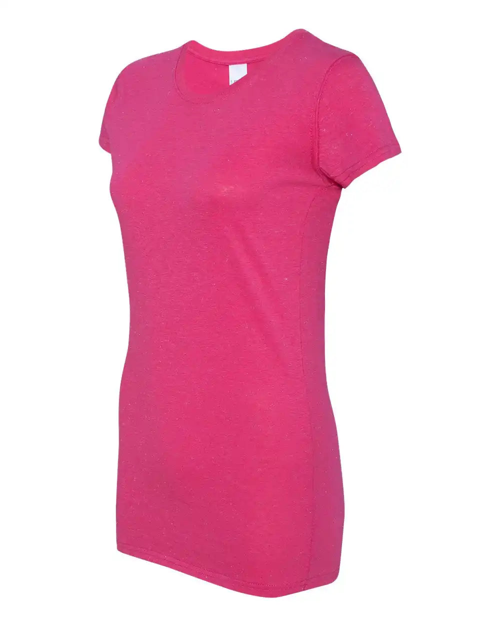 J. America 8138 Women’s Glitter T-shirt - Wildberry Silver - Wildberry/ / Xs