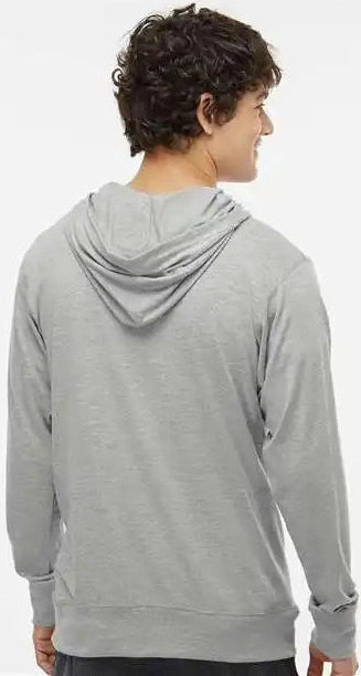 J. America 8231 Jersey Sport Lace Hooded Pullover - Oxford