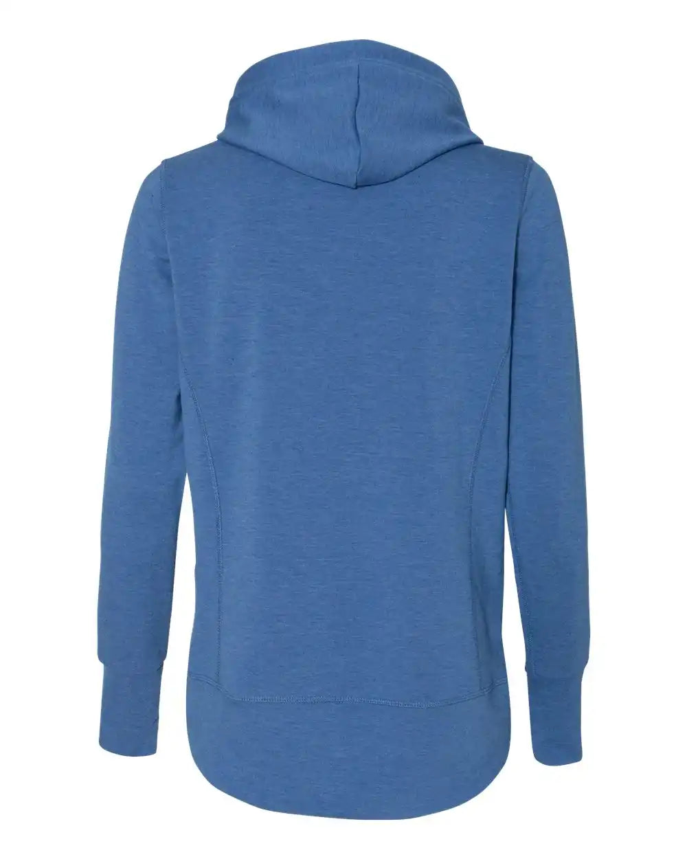 J. America 8431j Women’s Omega Stretch Snap-placket Hooded Pullover - 8431 - Royal Triblend