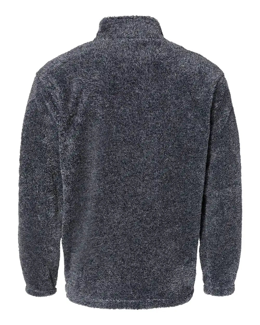 J. America 8464 Boundary Shag Frosty Sherpa Quarter-zip Pullover - Navy