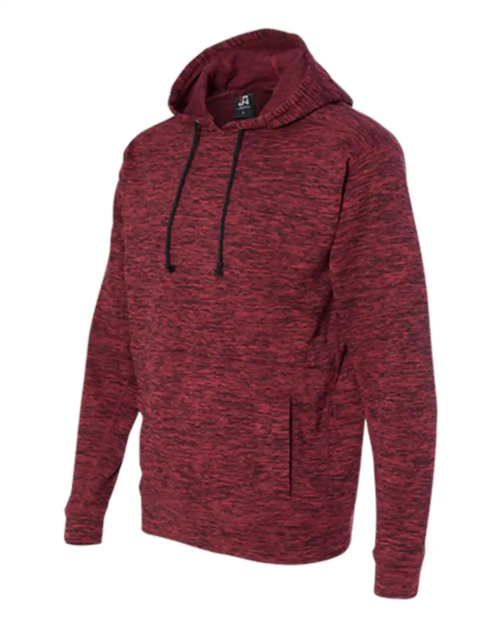 J. America 8613 Cosmic Fleece Hooded Sweatshirt - Red Fleck - s