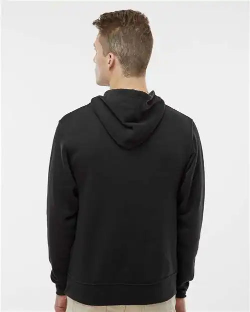 J. America 8620 Cloud Fleece Hooded Sweatshirt - Black