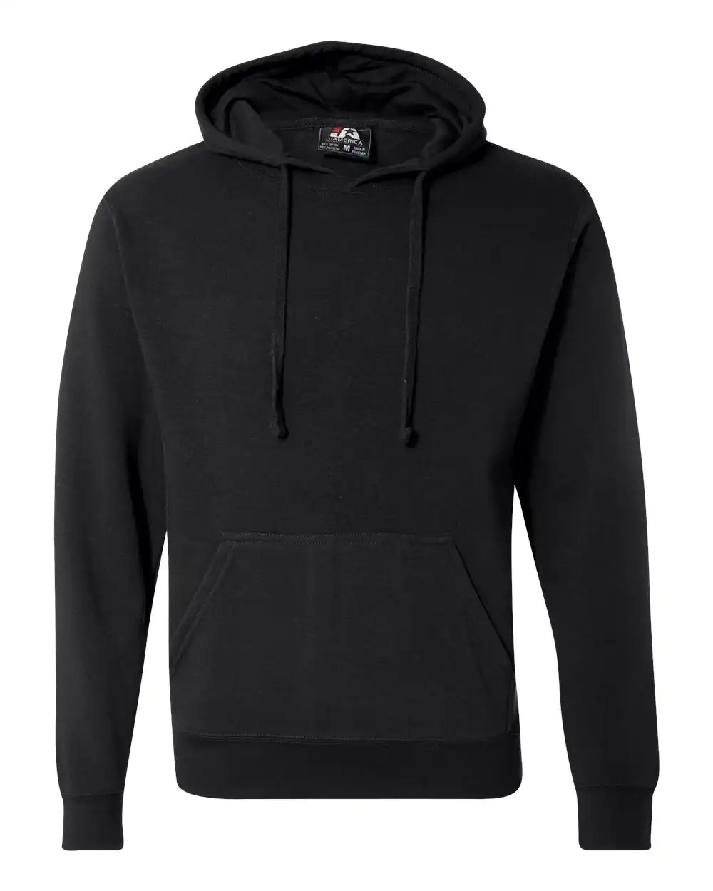 J. America 8620 Cloud Fleece Hooded Sweatshirt - Black - s