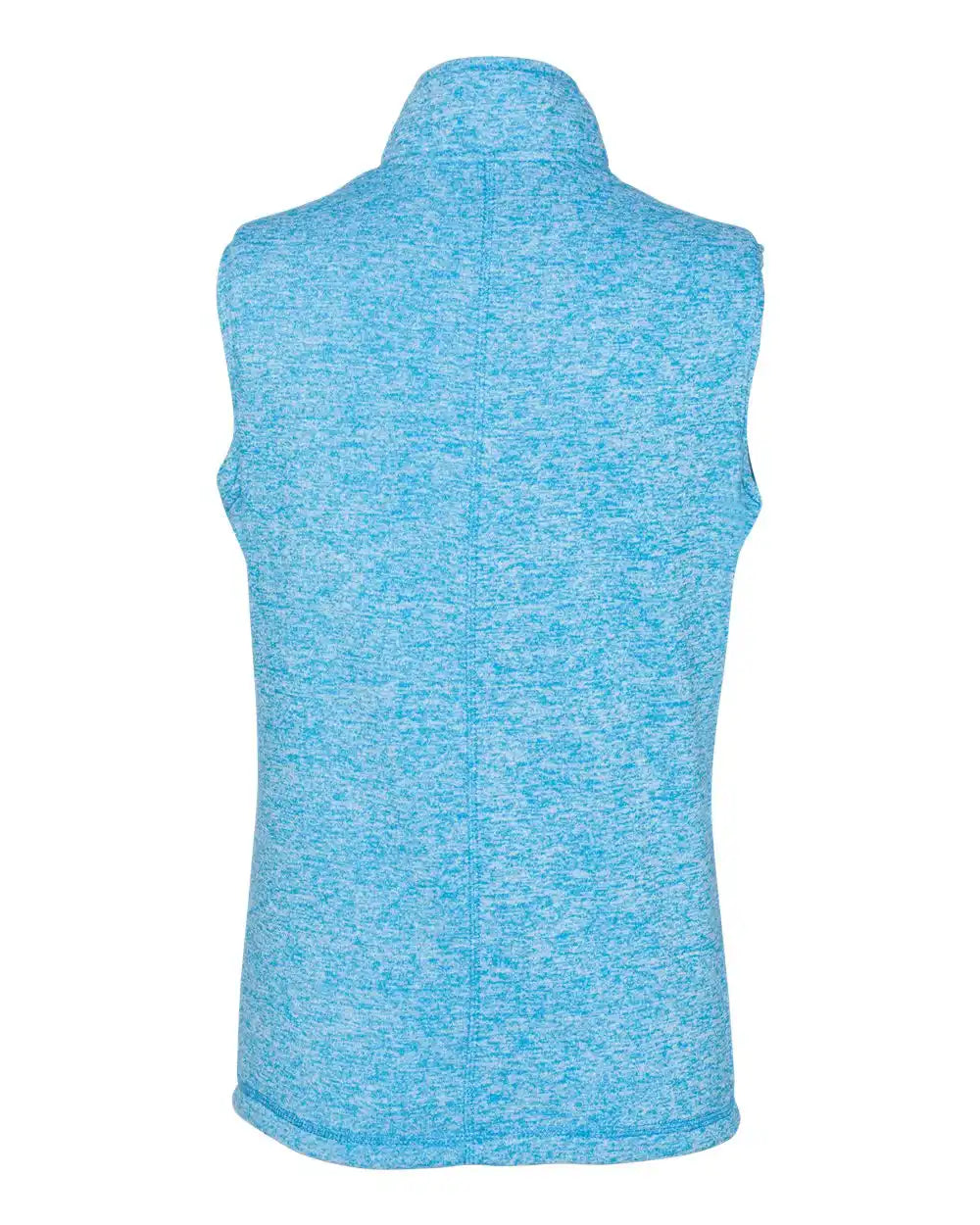 J. America 8625j Women’s Cosmic Fleece Vest - 8625 - Electric Blue Neon Green