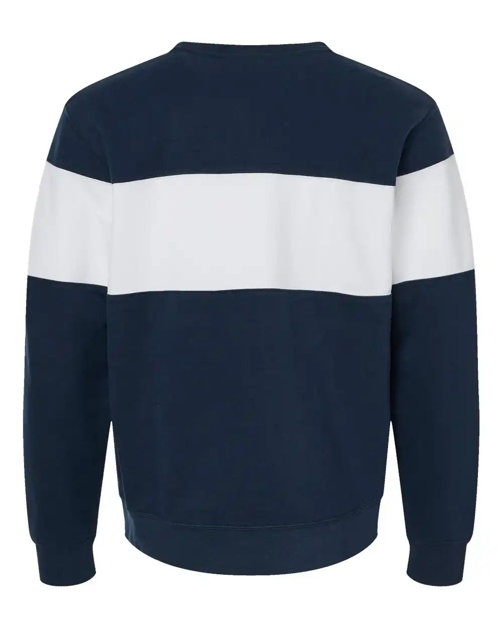 J. America 8646 Varsity Fleece Crewneck Sweatshirt - Navy