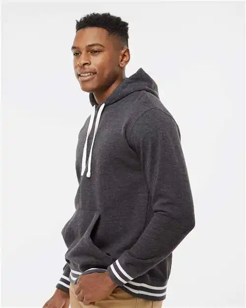 J. America 8649j Relay Hooded Sweatshirt - 8649 - Black