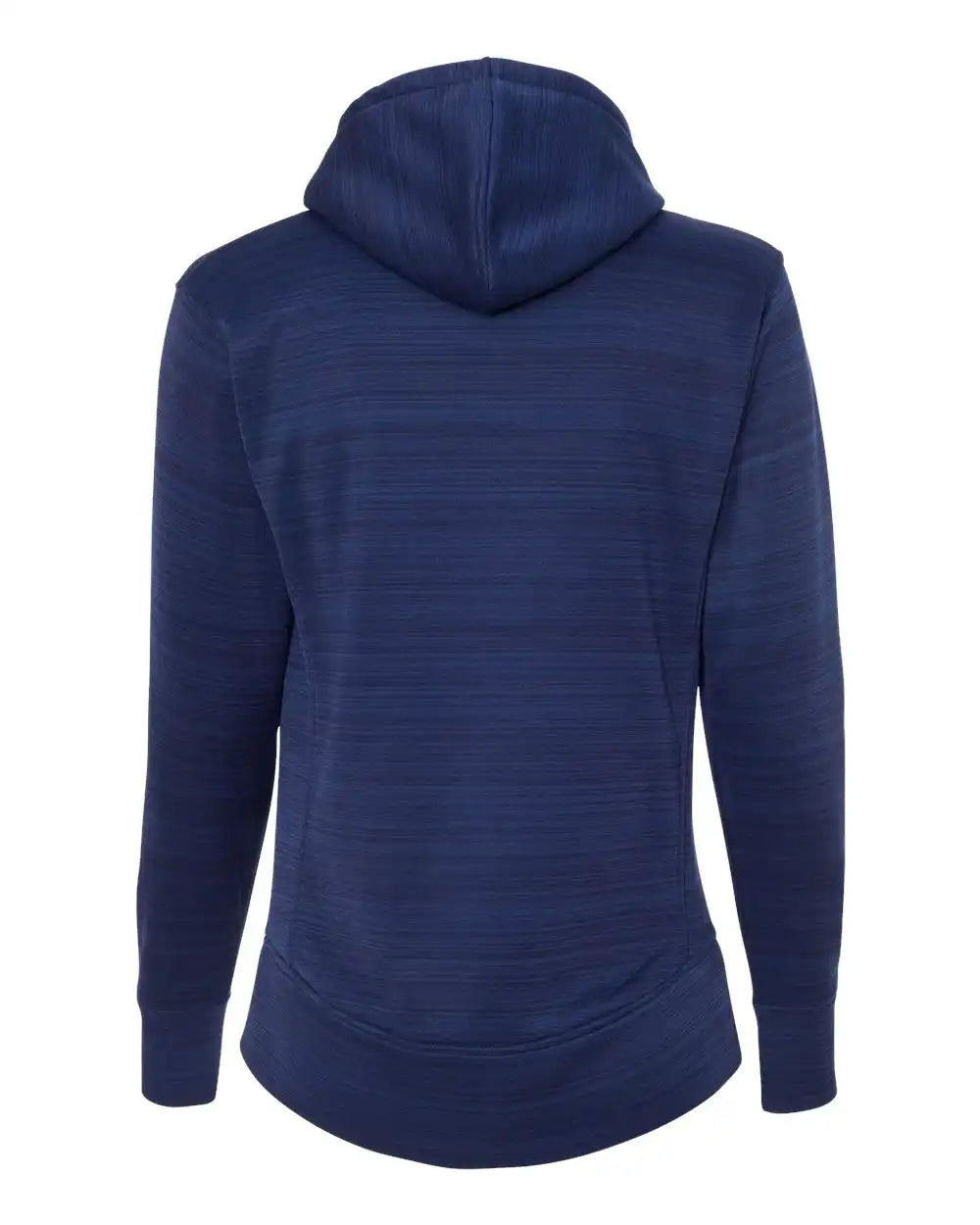 J. America 8662j Women’s Odyssey Striped Performance Fleece Lapover Hooded Sweatshirt - 8662 - Sapphire