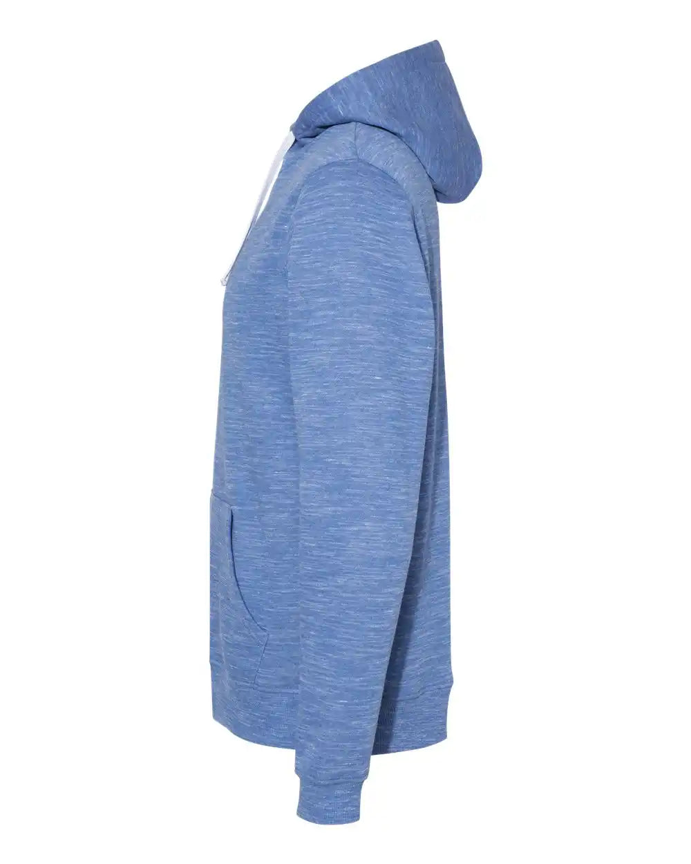 J. America 8677j Mélange Fleece Hooded Sweatshirt - 8677 - Royal