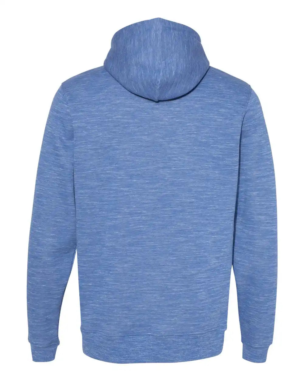 J. America 8677j Mélange Fleece Hooded Sweatshirt - 8677 - Royal
