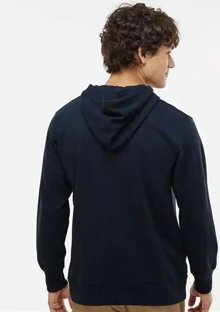 J. America 8706 Ripple Fleece Hooded Sweatshirt - Navy