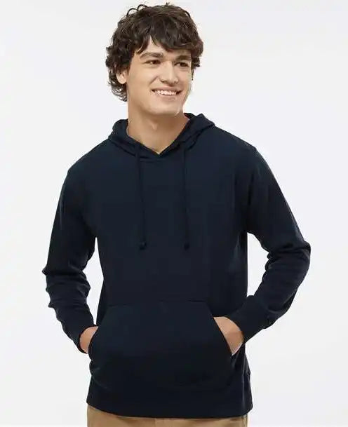 J. America 8706 Ripple Fleece Hooded Sweatshirt - Navy