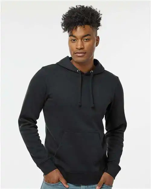 J. America 8720 Btb Fleece Hooded Sweatshirt - Black