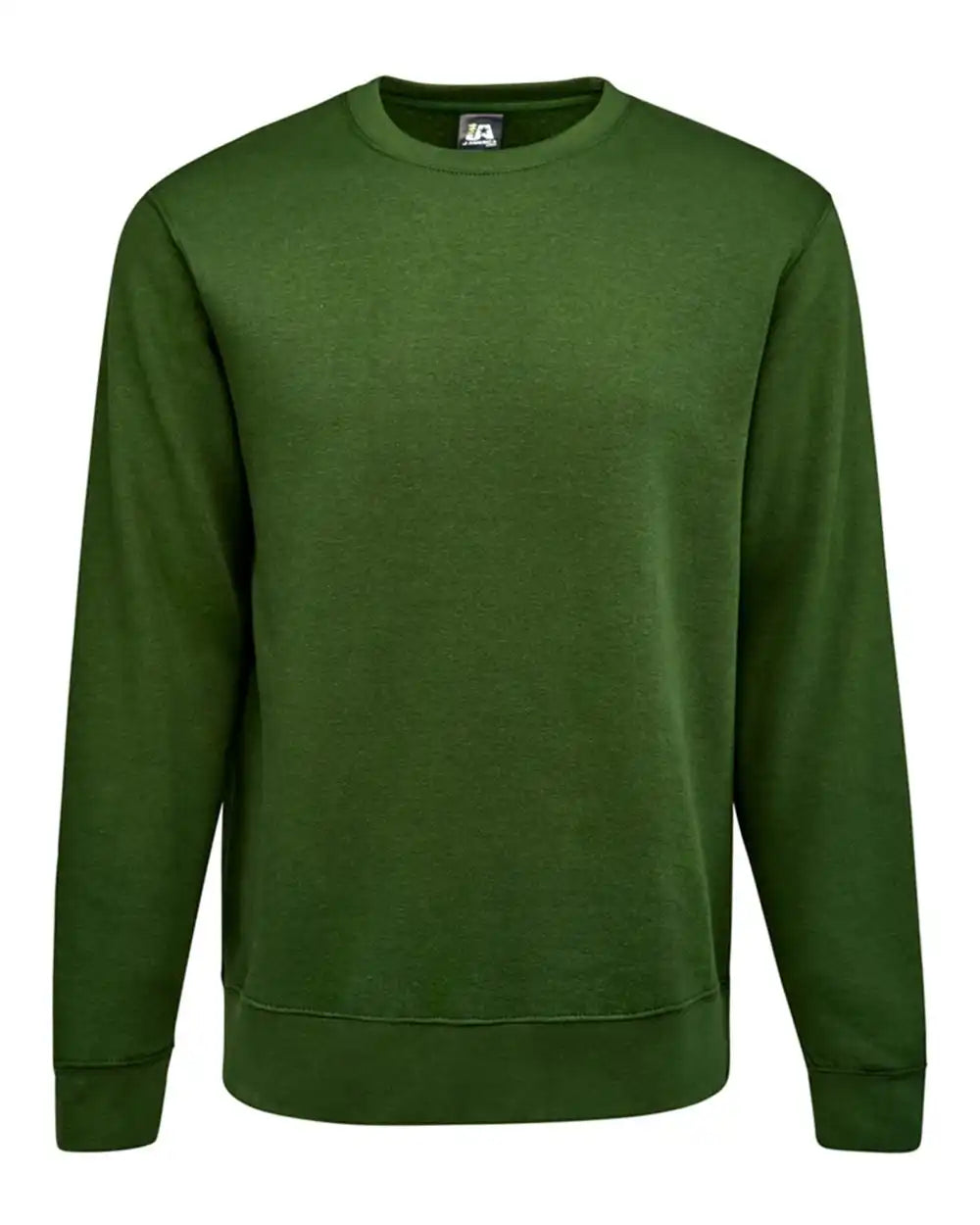 J. America 8721a Btb Fleece Crewneck Sweatshirt - 8721 - Forest Green - s