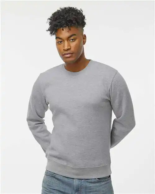 J. America 8721a Btb Fleece Crewneck Sweatshirt - 8721 - Oxford