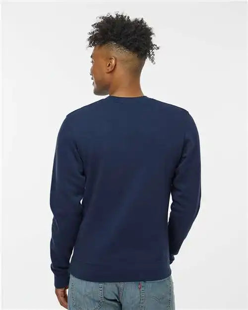 J. America 8721a Btb Fleece Crewneck Sweatshirt - 8721 - True Navy