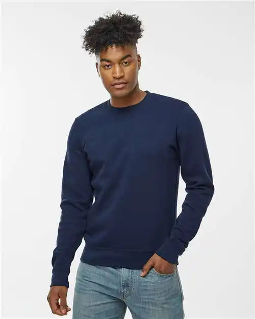 J. America 8721a Btb Fleece Crewneck Sweatshirt - 8721 - True Navy