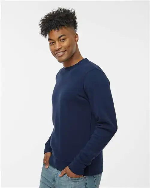 J. America 8721a Btb Fleece Crewneck Sweatshirt - 8721 - True Navy