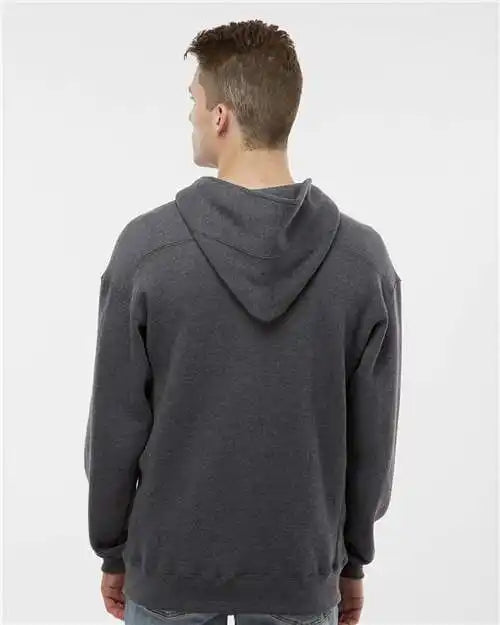 J. America 8830j Sport Lace Hooded Sweatshirt - 8830 - Charcoal Heather