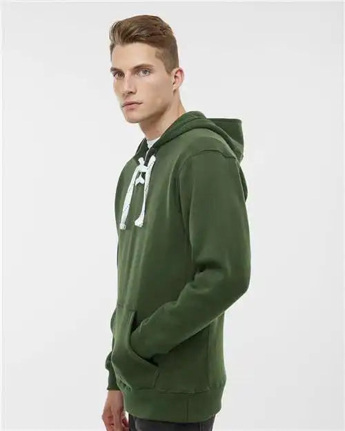J. America 8830j Sport Lace Hooded Sweatshirt - 8830 - Forest