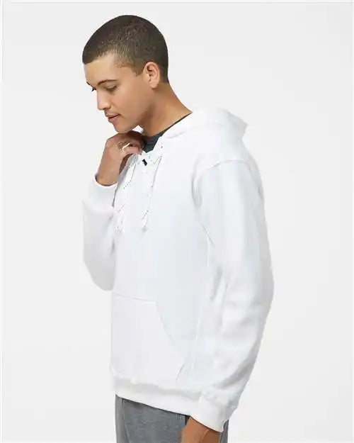 J. America 8830j Sport Lace Hooded Sweatshirt - 8830 - White