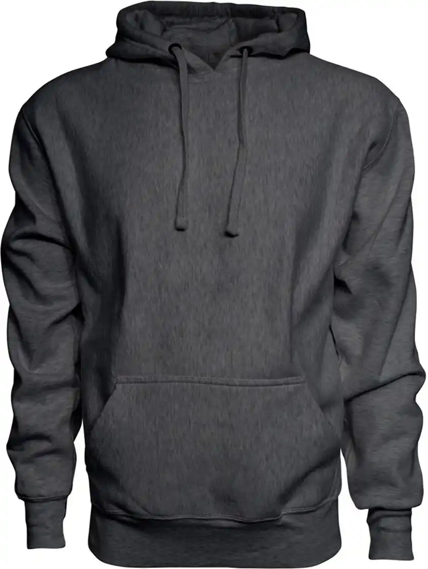 J. America 8846 Sport Weave Hooded Sweatshirt - Charcoal / s