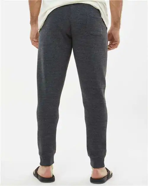 J. America 8854 Triblend Fleece Joggers - Black