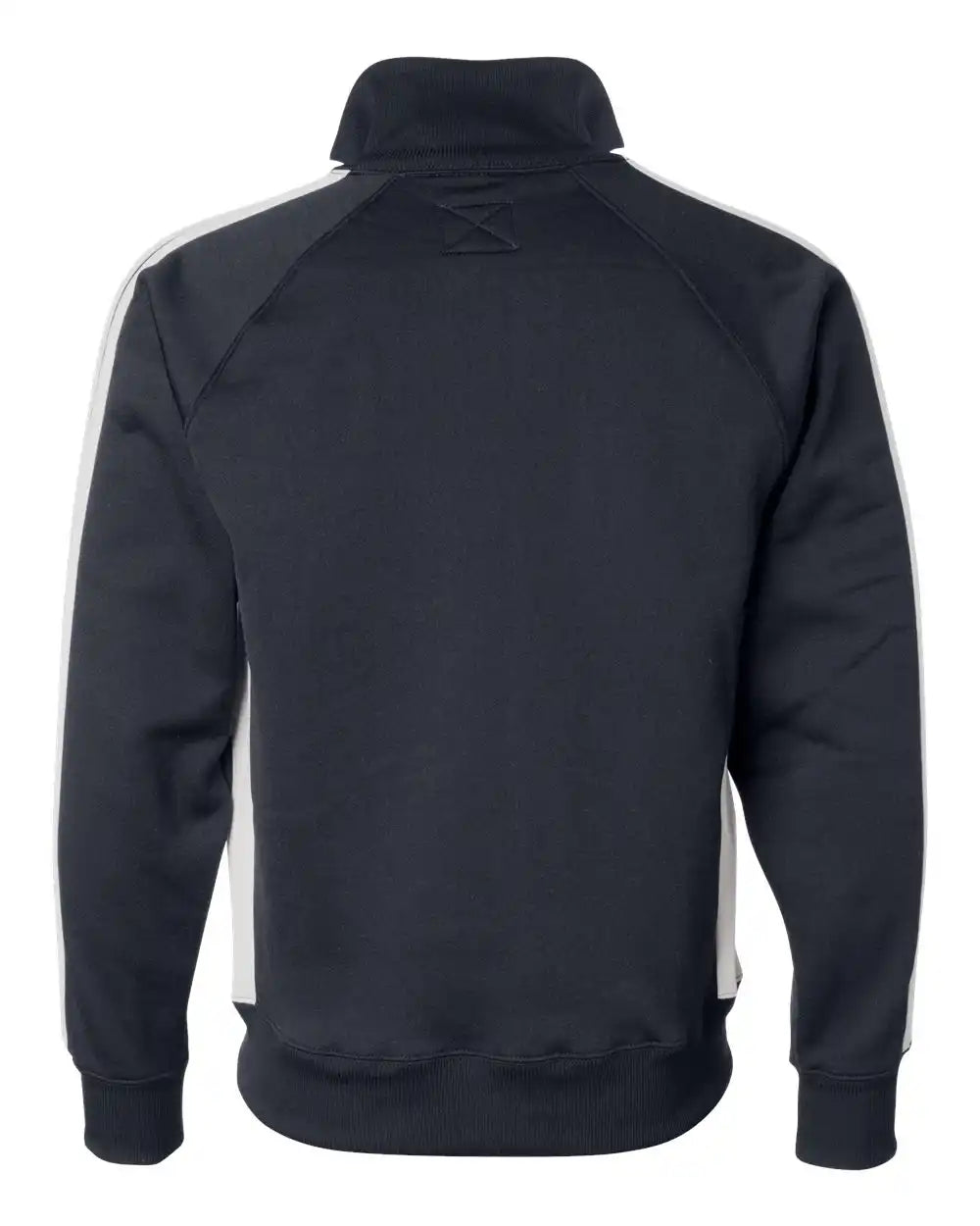 J. America 8858 Vintage Polyester Fleece Track Jacket - Navy White