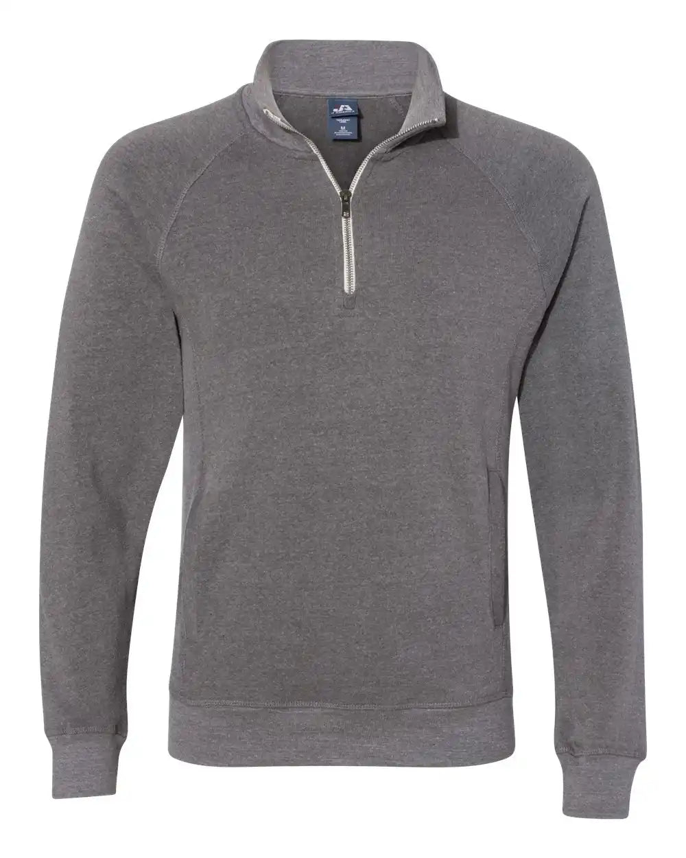 J. America 8869j Triblend Quarter-zip Sweatshirt - 8869 - Smoke - Xs