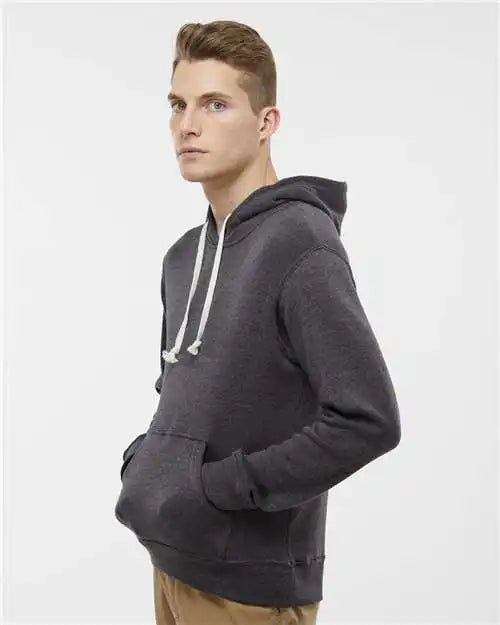 J. America 8871j Triblend Fleece Hooded Sweatshirt - 8871 - Black