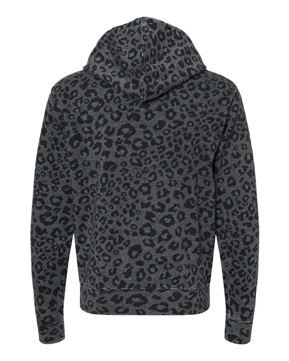J. America 8871j Triblend Fleece Hooded Sweatshirt - 8871 - Black Leopard
