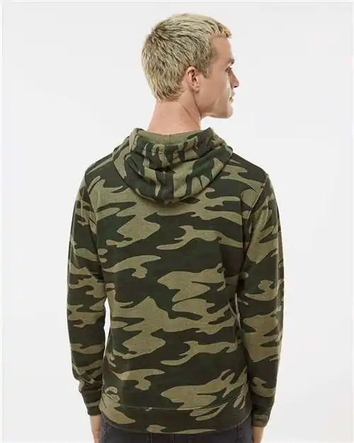 J. America 8871j Triblend Fleece Hooded Sweatshirt - 8871 - Camo