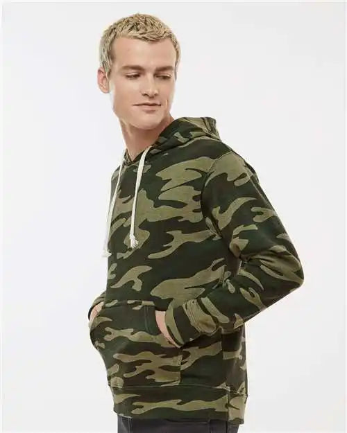 J. America 8871j Triblend Fleece Hooded Sweatshirt - 8871 - Camo