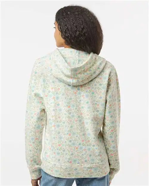 J. America 8871j Triblend Fleece Hooded Sweatshirt - 8871 - Floral