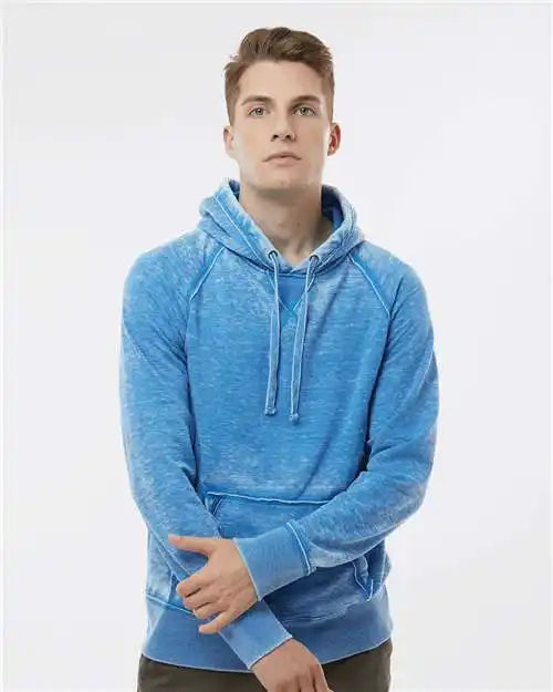 J. America 8915 Vintage Zen Fleece Hooded Sweatshirt - Royal