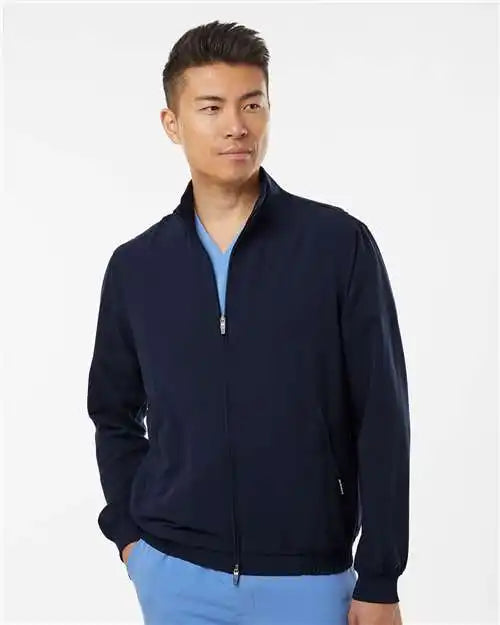 Jaanuu M60001 Wolfe Everyday Full-zip 6-pocket Scrub Jacket - Midnight Navy