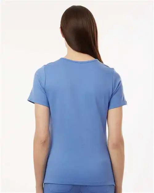 Jaanuu W30003 Women’s Cesi Ultrasoft Scrub V-neck Top - Ceil Blue