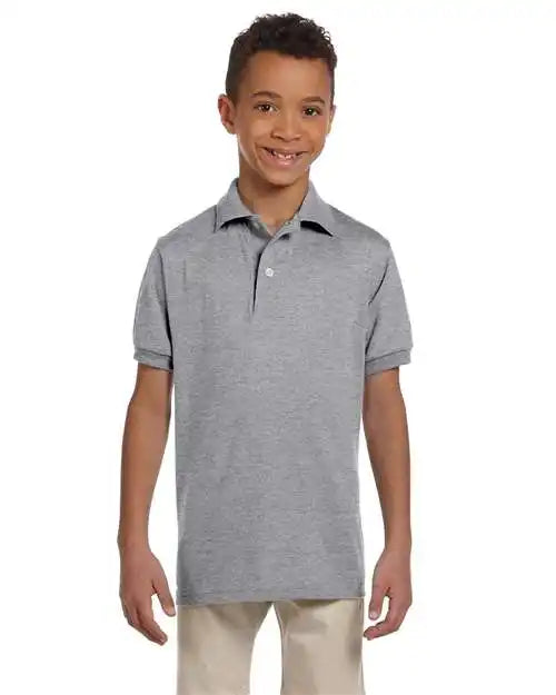 Jerzees 437yr Spotshield® Youth 50/50 Polo - Oxford - Xl