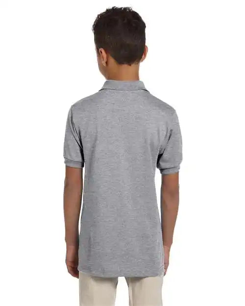 Jerzees 437yr Spotshield® Youth 50/50 Polo - Oxford - Xl