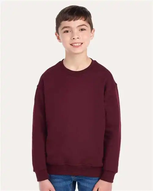 Jerzees 562br Nublend® Youth Crewneck Sweatshirt - Maroon